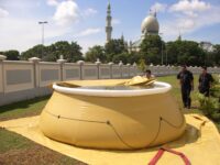 Vasca Con Copertura Blu Vasca Da Bagno Pieghevole Per Adulti - Foto 11